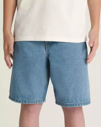 Barn Check-5 Baggy jeansshorts