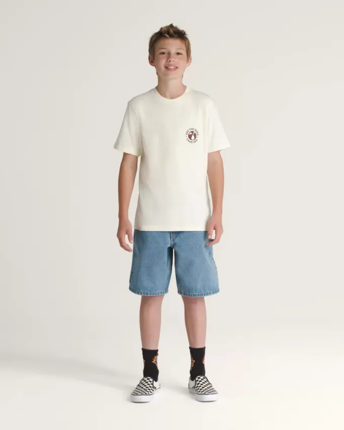 Barn Check-5 Baggy jeansshorts