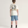 Barn Check-5 Baggy jeansshorts