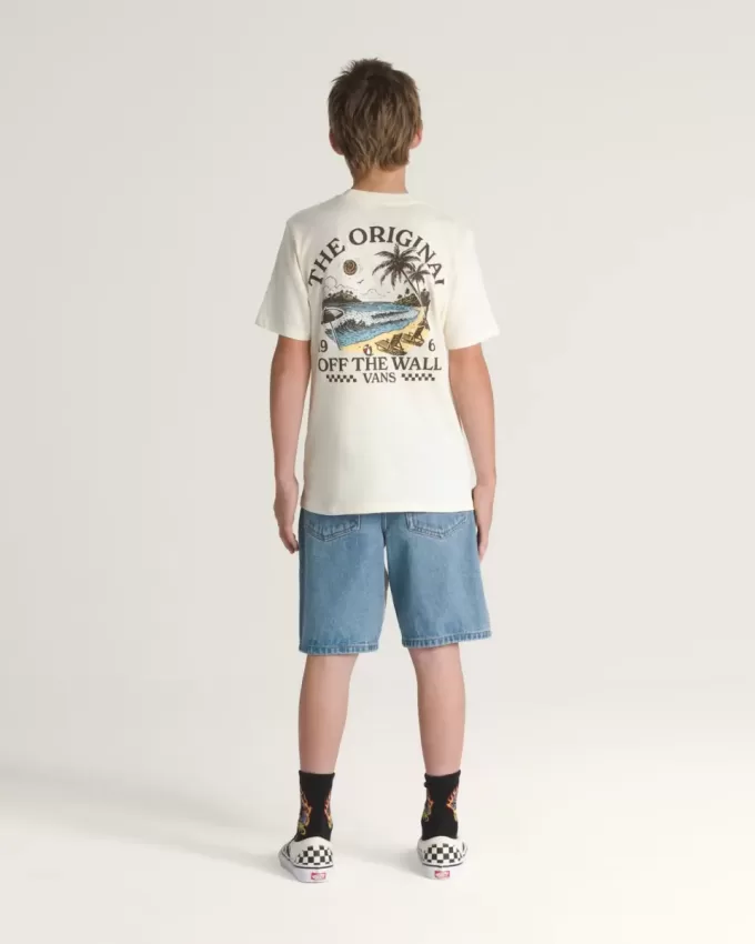 Barn Check-5 Baggy jeansshorts