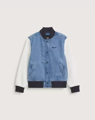 Baseballjacka i jeans för barn