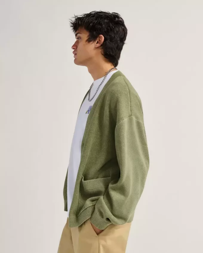 Bayview Acid Wash Cardigan Tröja