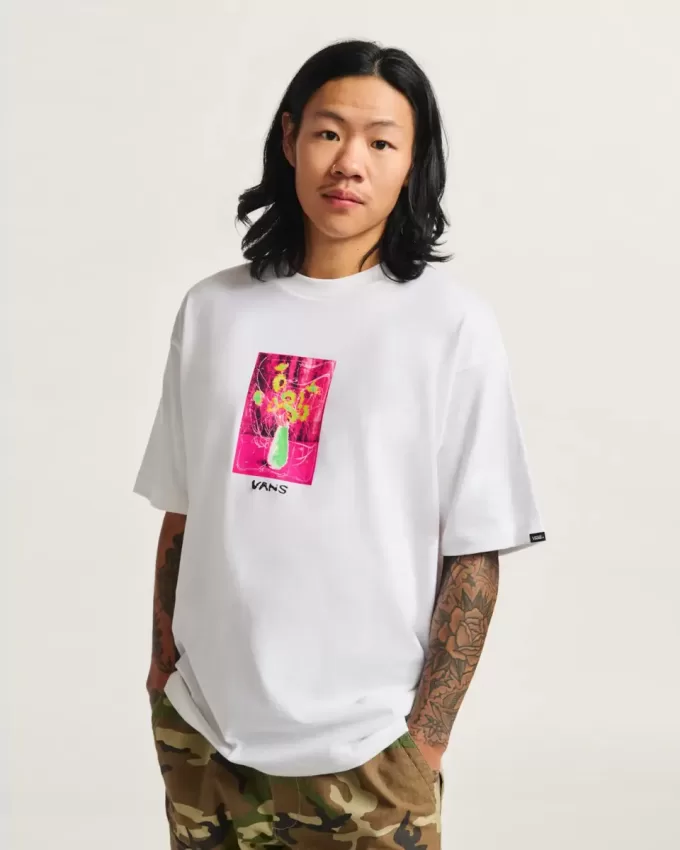 Blommig dekor T-shirt Blommig dekor T-shirt