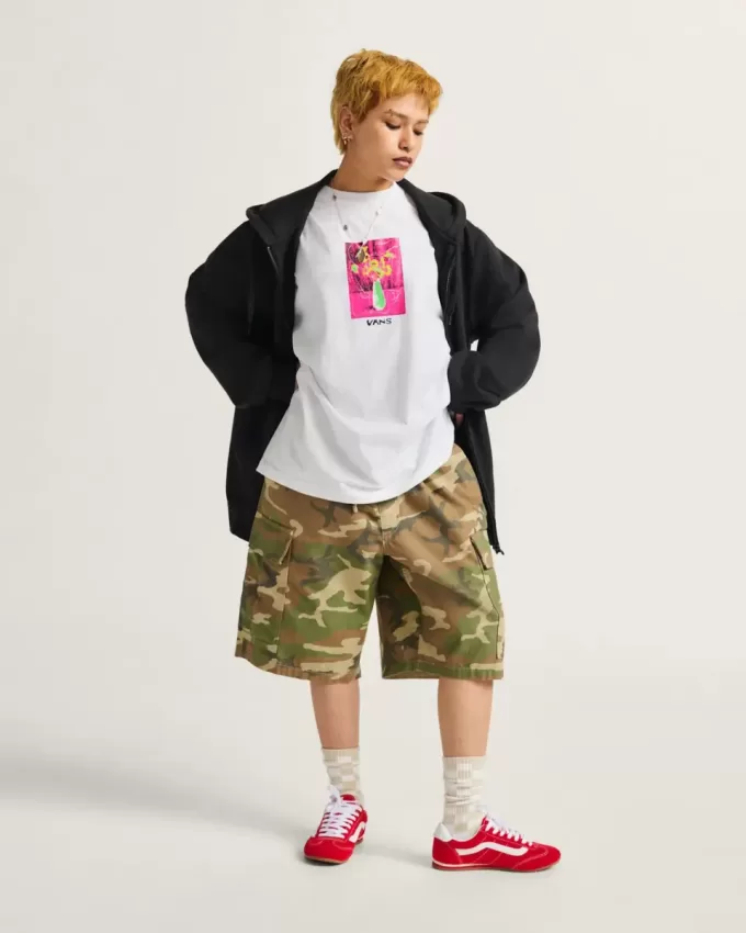Blommig dekor T-shirt Blommig dekor T-shirt