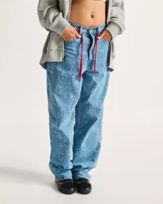 Check-5 Blaze Loose Denim Byxor