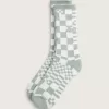 Checkerboard Mash Up Crew Socks Checkerboard Mash Up Crew Socks