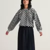 Checkerboard Retro Crew Sweatshirt