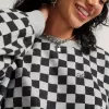 Checkerboard Retro Crew Sweatshirt
