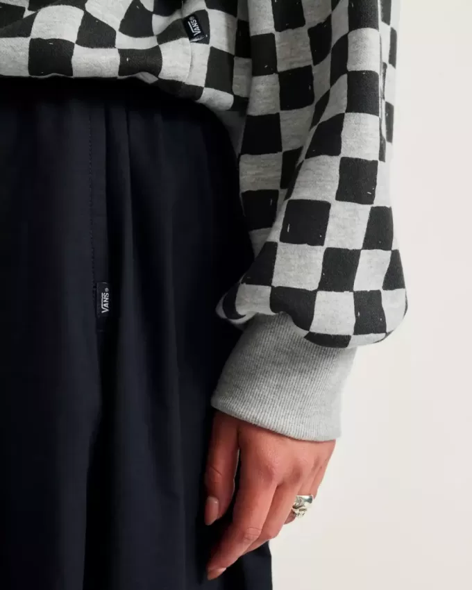 Checkerboard Retro Crew Sweatshirt