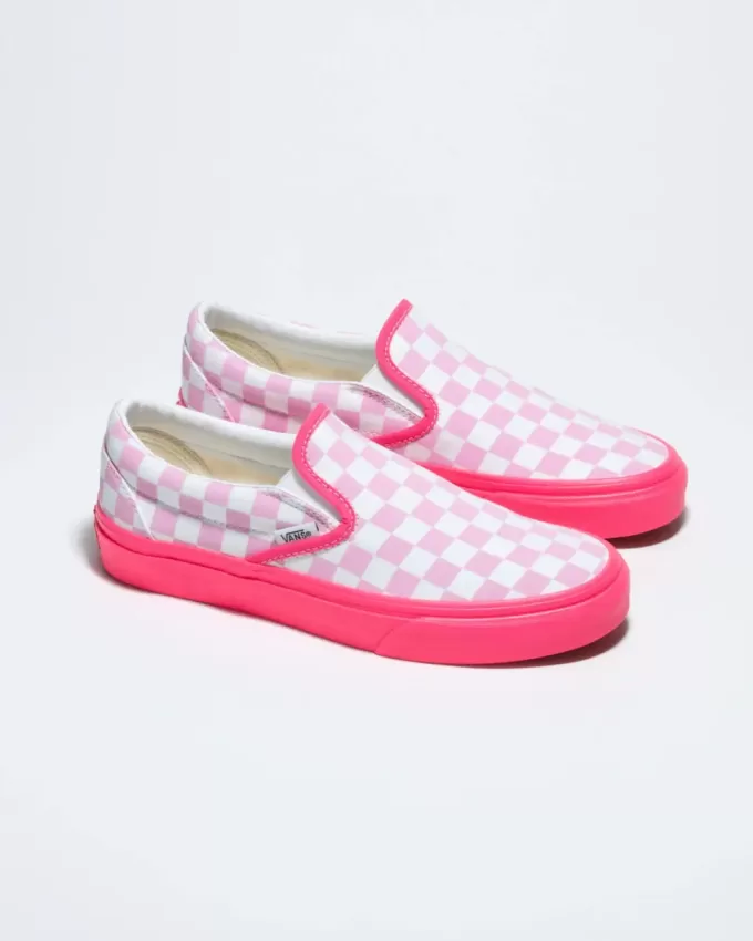 Customs Classic Slip-On Checkerboard Wide Shoe Customs Classic Slip-On Checkerboard Wide Shoe