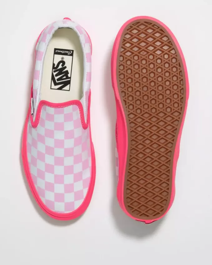 Customs Classic Slip-On Checkerboard Wide Shoe Customs Classic Slip-On Checkerboard Wide Shoe