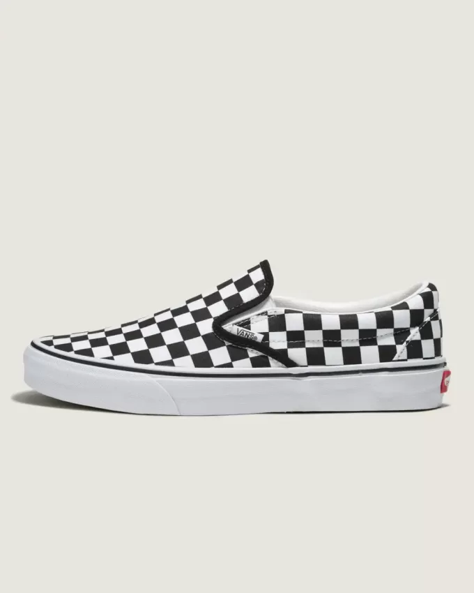 Customs Classic Slip-On Checkerboard Wide Shoe Customs Classic Slip-On Checkerboard Wide Shoe