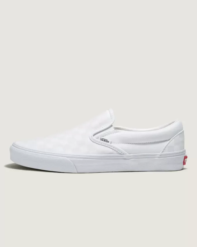 Customs Classic Slip-On Checkerboard Wide Shoe Customs Classic Slip-On Checkerboard Wide Shoe