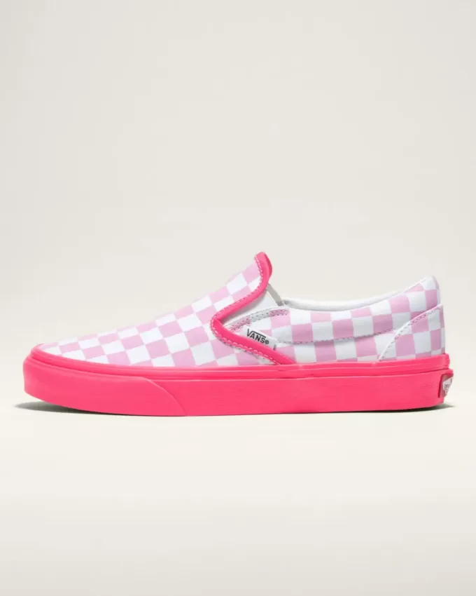 Customs Classic Slip-On Checkerboard Wide Shoe Customs Classic Slip-On Checkerboard Wide Shoe