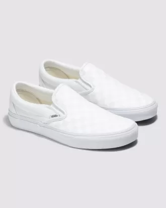 Customs Classic Slip-On Checkerboard Wide Shoe