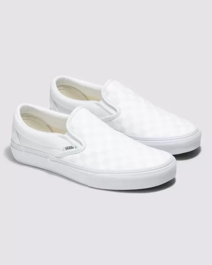 Customs Classic Slip-On Checkerboard Wide Shoe Customs Classic Slip-On Checkerboard Wide Shoe