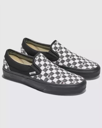 Customs Classic Slip-On Halloween Checkerboard Sko