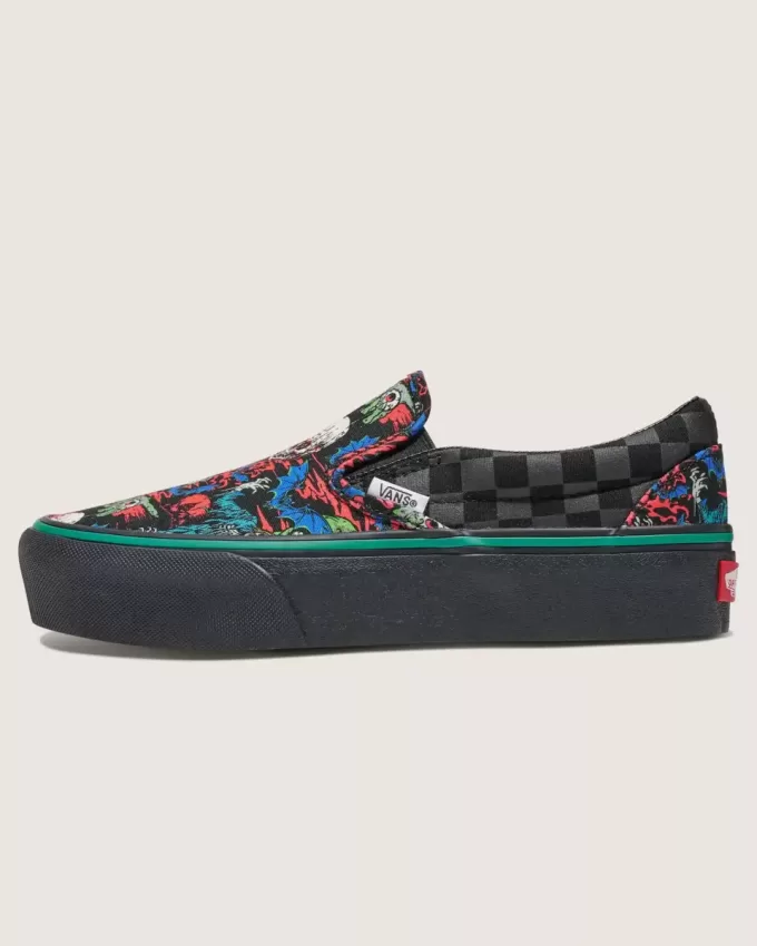 Customs Classic Slip-On Platform Halloween Sko Customs Classic Slip-On Platform Halloween Sko
