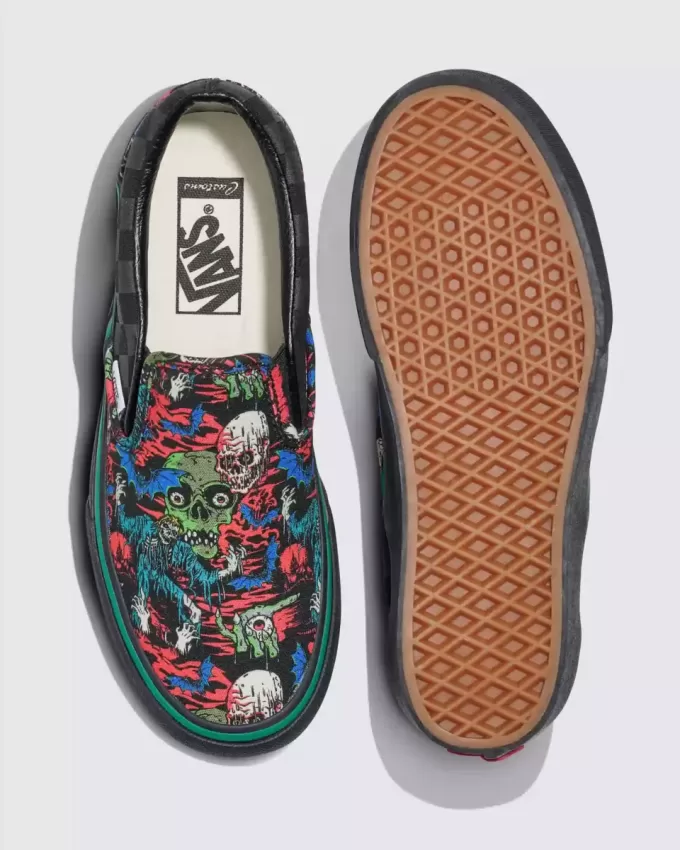 Customs Classic Slip-On Platform Halloween Sko Customs Classic Slip-On Platform Halloween Sko