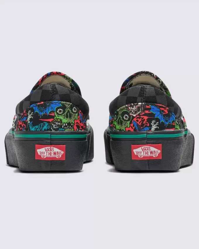 Customs Classic Slip-On Platform Halloween Sko Customs Classic Slip-On Platform Halloween Sko