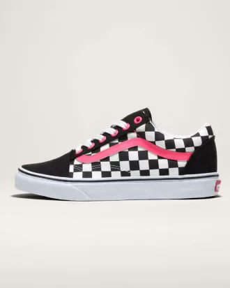 Customs Old Skool Checkerboard Wide Shoe Customs Old Skool Checkerboard Wide Shoe