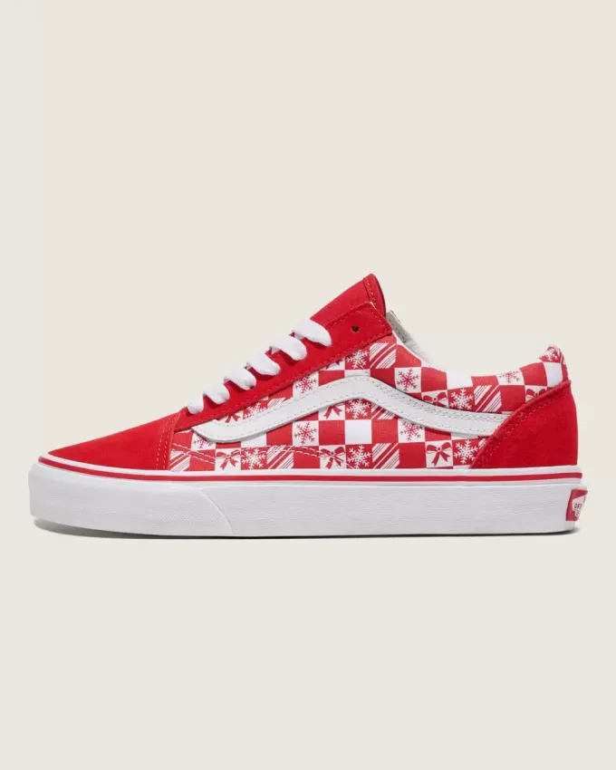 Customs Old Skool Holiday Checkerboard Shoe Customs Old Skool Holiday Checkerboard Shoe