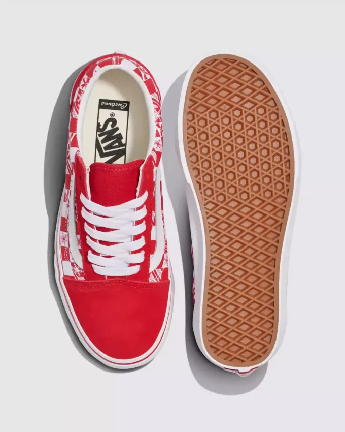 Customs Old Skool Holiday Checkerboard Shoe Customs Old Skool Holiday Checkerboard Shoe