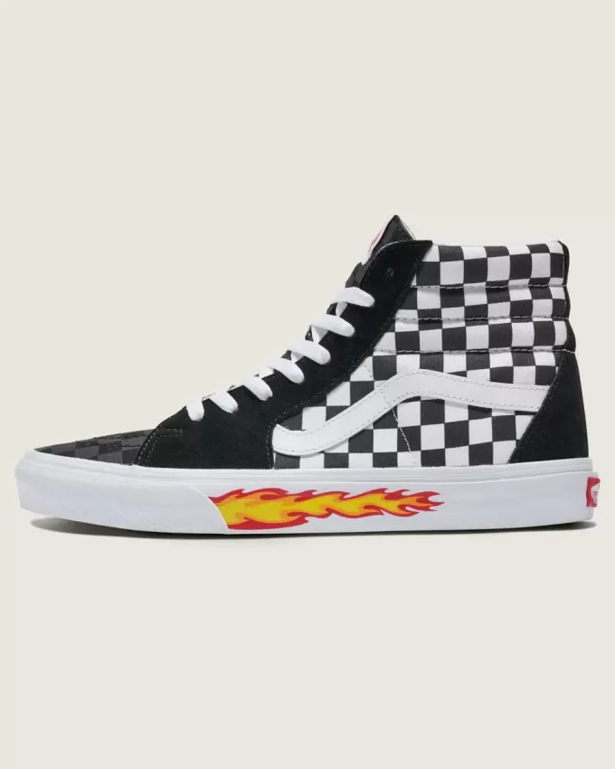 Customs Sk8-Hi Checkerboard Shoe Customs Sk8-Hi Checkerboard Shoe