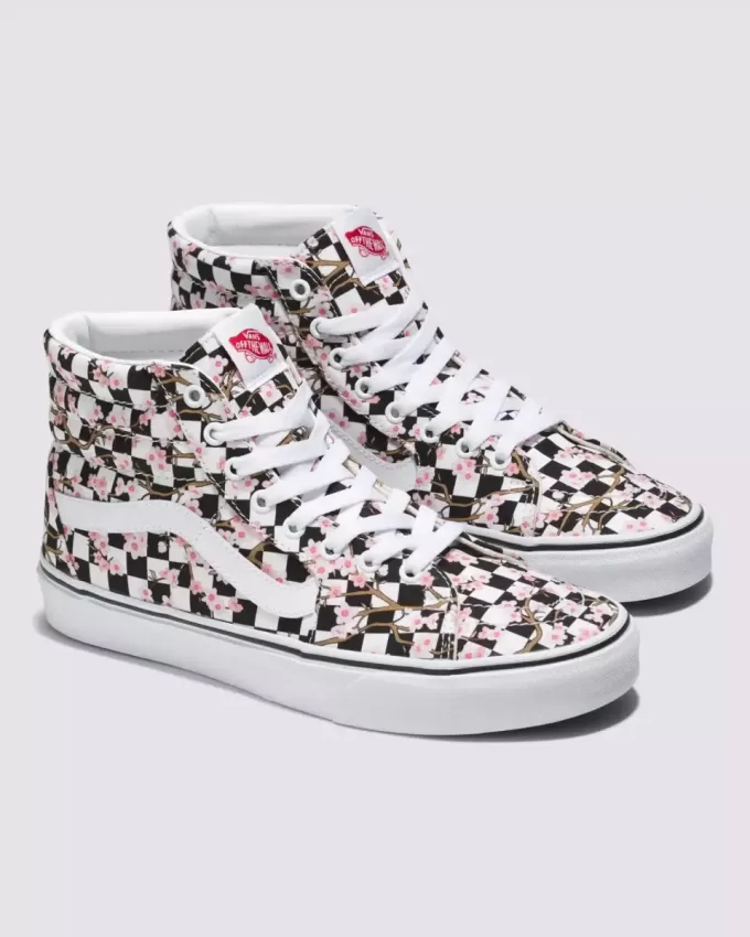 Customs Sk8-Hi Checkerboard Shoe Customs Sk8-Hi Checkerboard Shoe