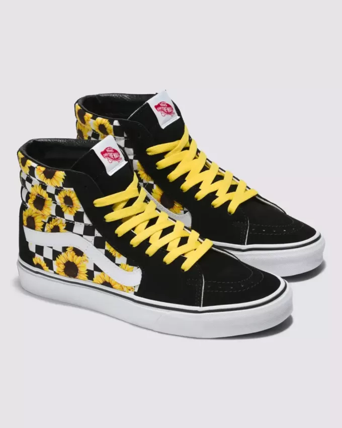 Customs Sk8-Hi Checkerboard Shoe Customs Sk8-Hi Checkerboard Shoe