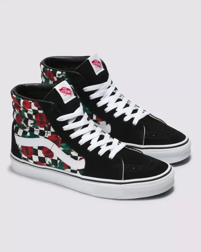 Customs Sk8-Hi Checkerboard Shoe Customs Sk8-Hi Checkerboard Shoe