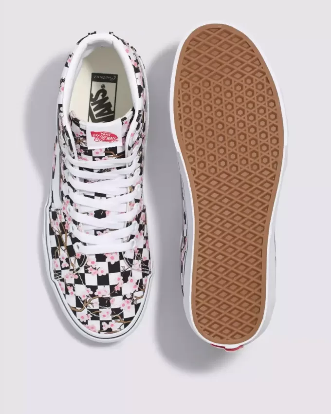 Customs Sk8-Hi Checkerboard Shoe Customs Sk8-Hi Checkerboard Shoe