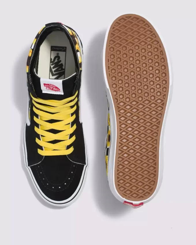 Customs Sk8-Hi Checkerboard Shoe Customs Sk8-Hi Checkerboard Shoe