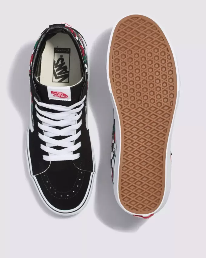Customs Sk8-Hi Checkerboard Shoe Customs Sk8-Hi Checkerboard Shoe