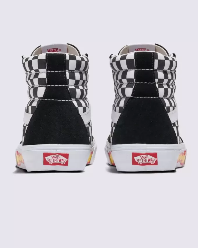 Customs Sk8-Hi Checkerboard Shoe Customs Sk8-Hi Checkerboard Shoe
