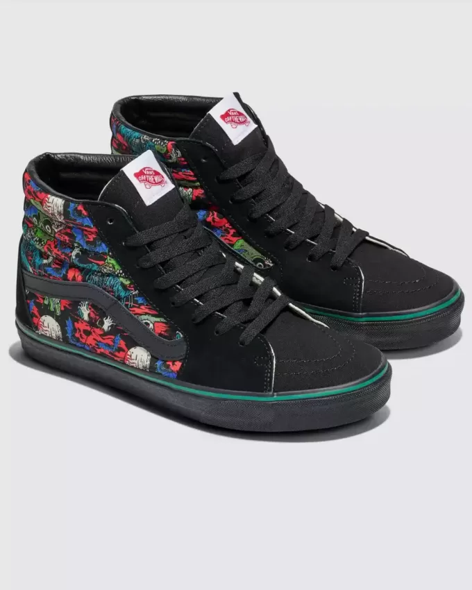 Customs Sk8-Hi Halloween Sko Customs Sk8-Hi Halloween Sko