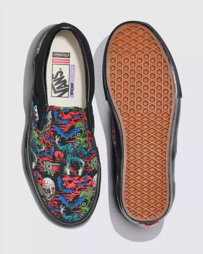 Customs Skate Slip-On Halloween Sko Customs Skate Slip-On Halloween Sko