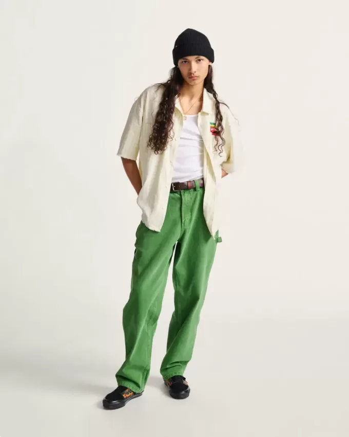 Drill Chore Carpenter Loose Denim Byxor Drill Chore Carpenter Loose Denim Byxor
