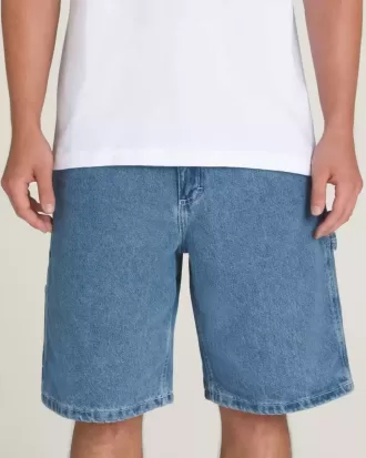 Drill Chore Loose Denim 22” Shorts