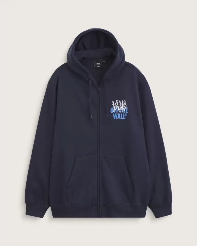 Hoodie med dragkedja i metall Hoodie med dragkedja i metall