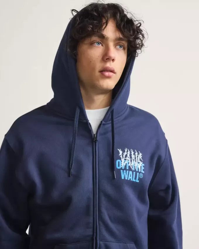 Hoodie med dragkedja i metall Hoodie med dragkedja i metall