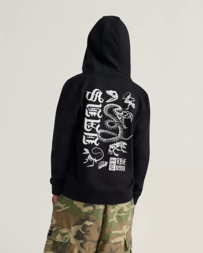 Kids Bone Yard Hoodie med dragkedja