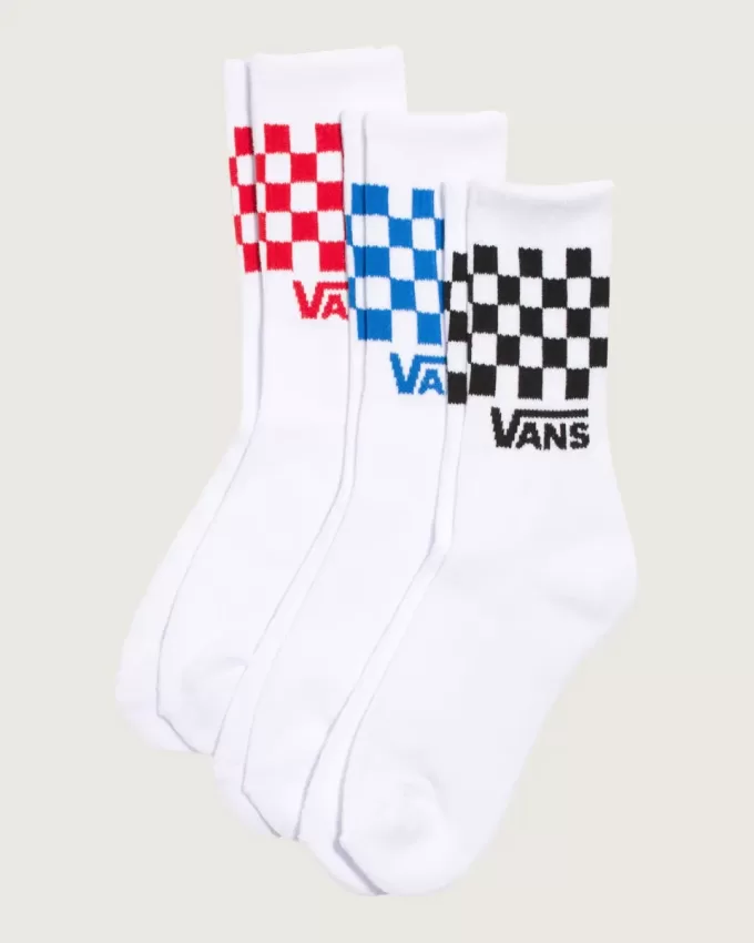 Kids Classic Check Crew Socks 3-pack