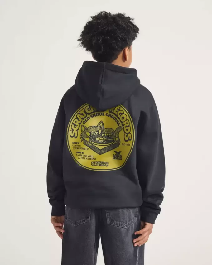 Kids Scratched Records Pullover Hoodie Kids Scratched Records Pullover Hoodie