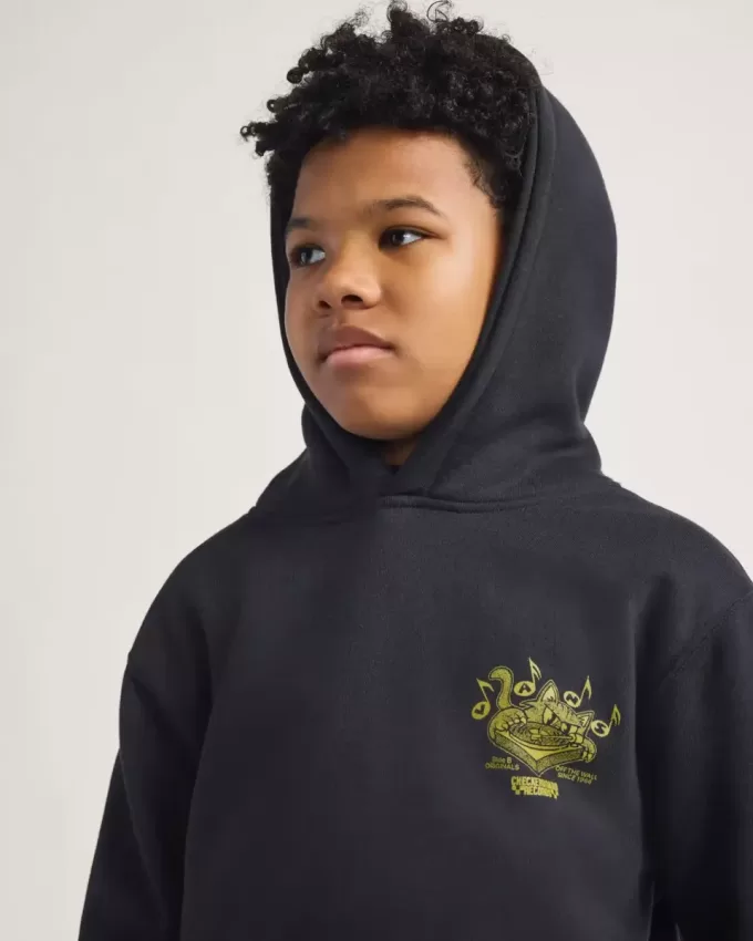 Kids Scratched Records Pullover Hoodie Kids Scratched Records Pullover Hoodie