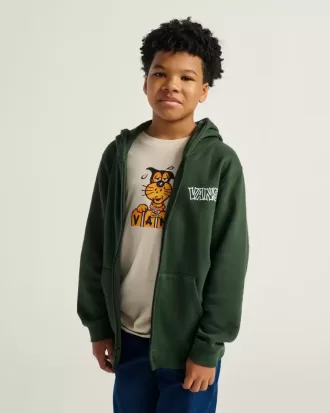 Klassificerad hoodie med dragkedja för barn