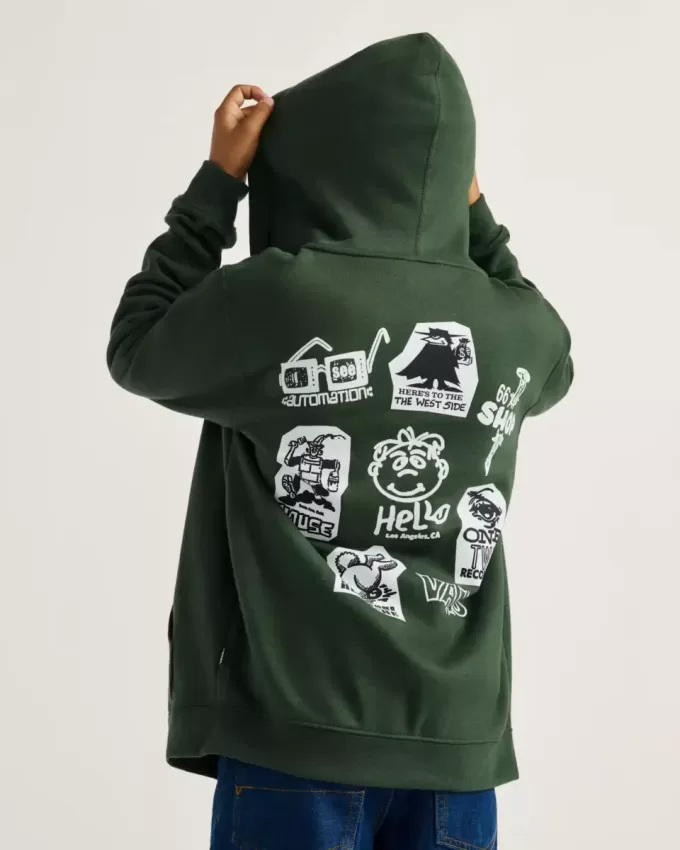Klassificerad hoodie med dragkedja för barn