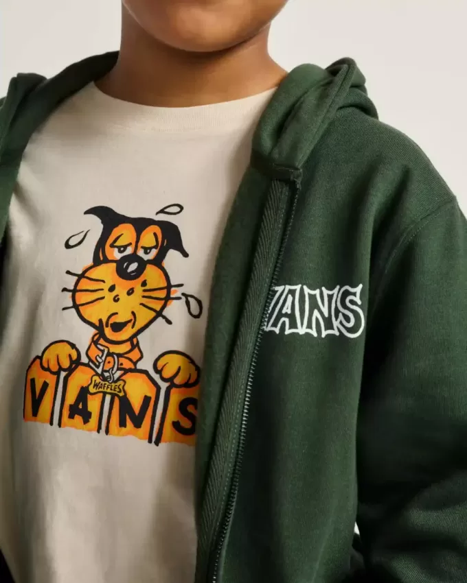 Klassificerad hoodie med dragkedja för barn