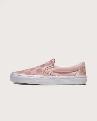 Klassisk Slip-On Checkerboard Satin Sko