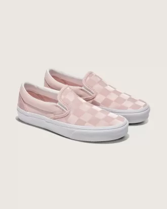 Klassisk Slip-On Checkerboard Satin Sko